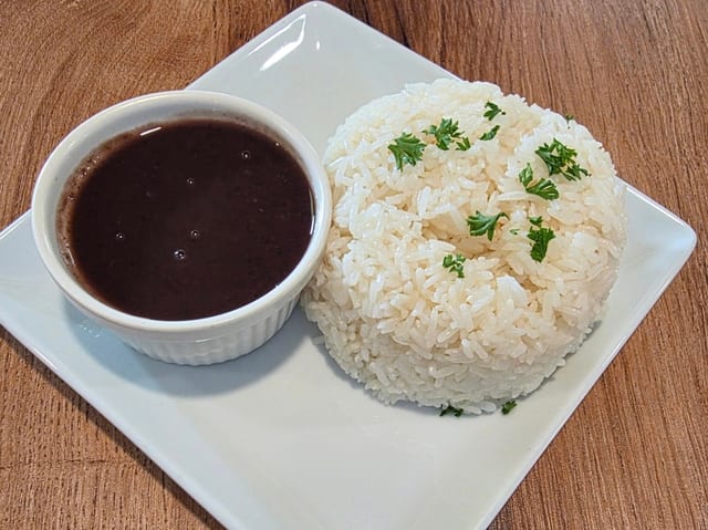 White rice.